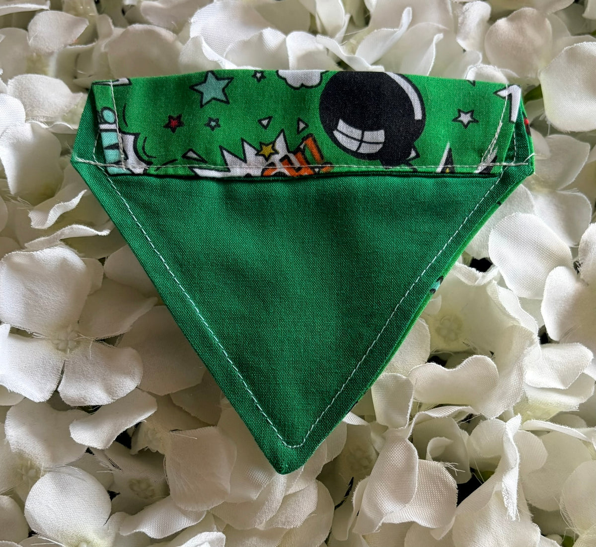 Green Pow Wow Bandana - Extra Small