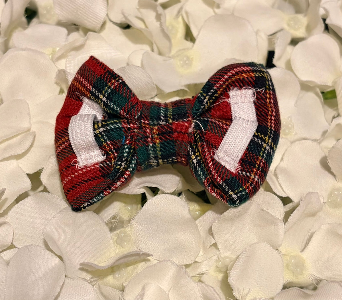 Red Tartan Bow - Small
