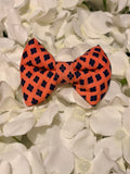 Pink with Purple Shapes Bow - Small