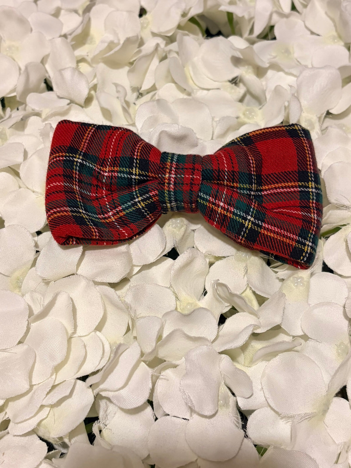 Red Tartan Bow - Large