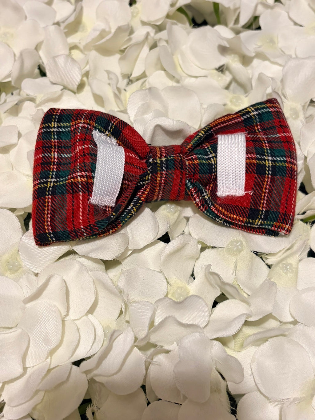 Red Tartan Bow - Large