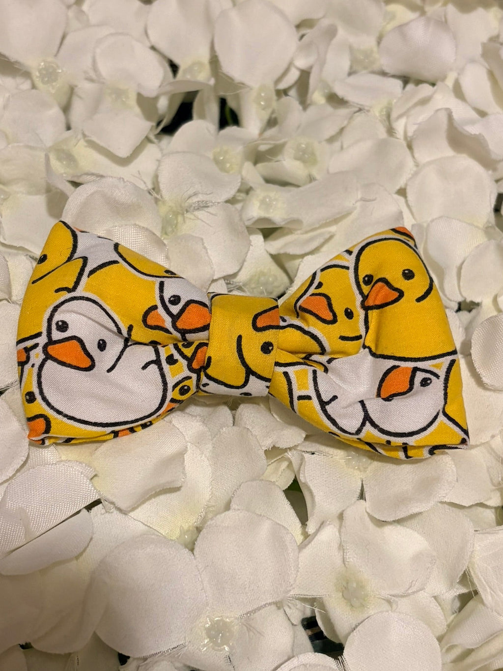 Yellow Rubber Ducks Bow - Medium