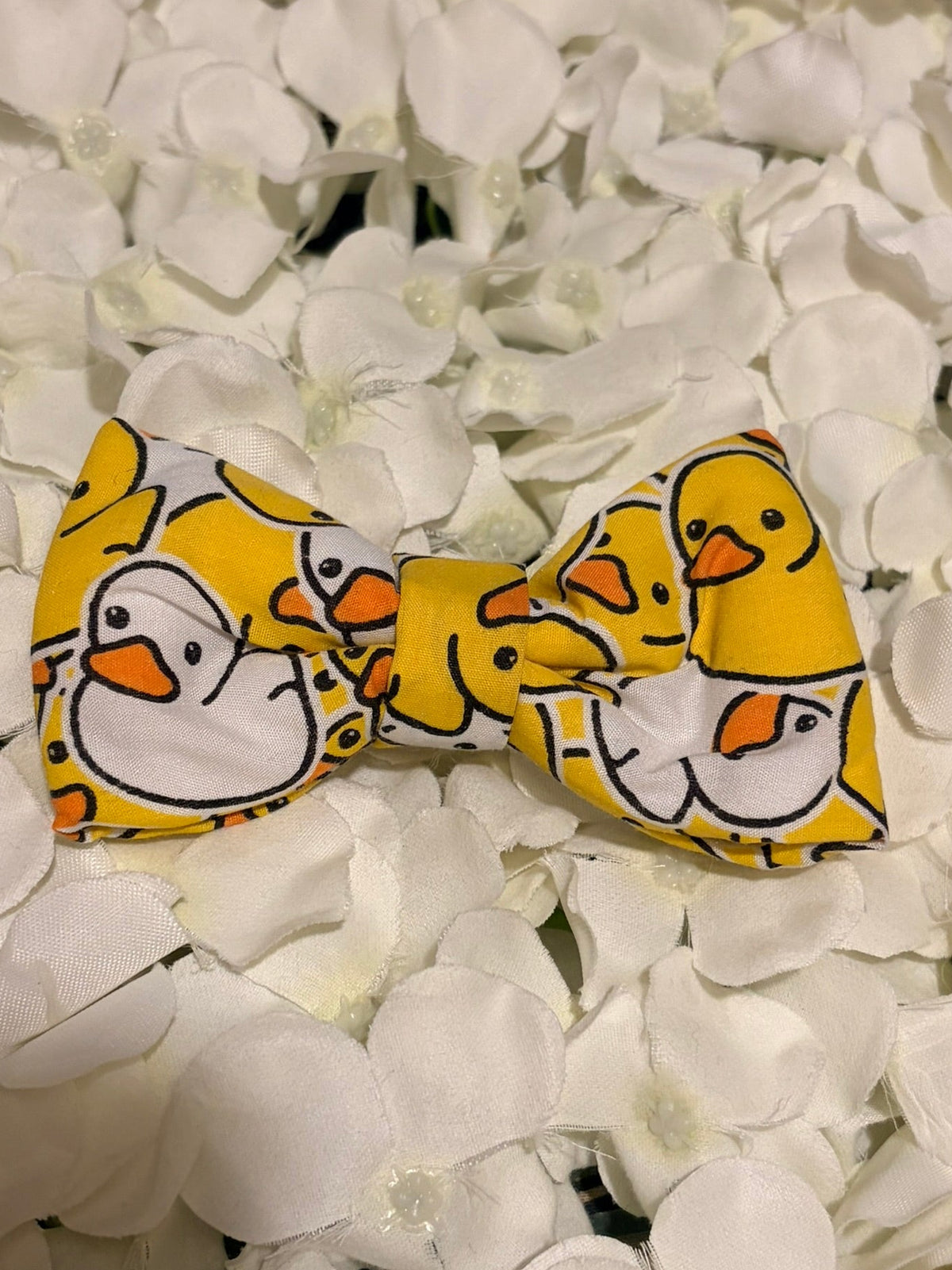 Yellow Rubber Ducks Bow - Medium