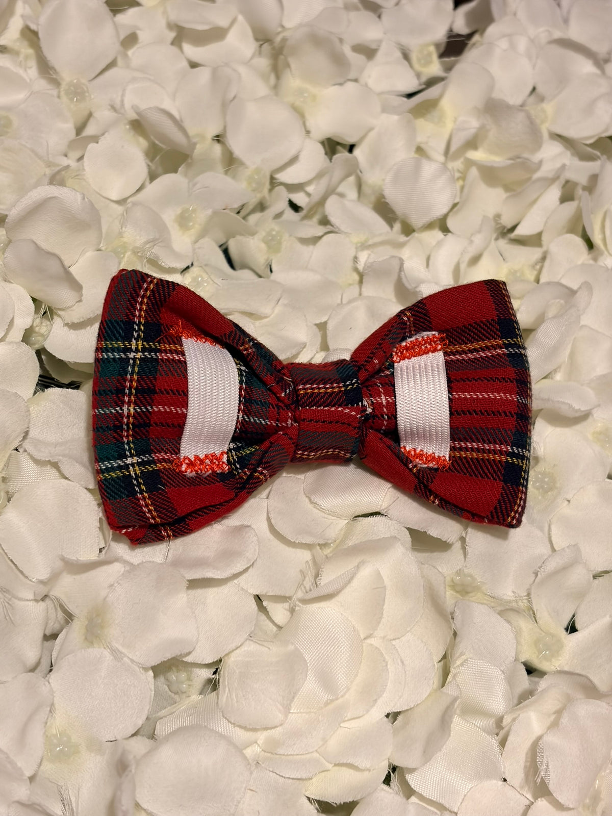 Red Tartan Bow - Medium