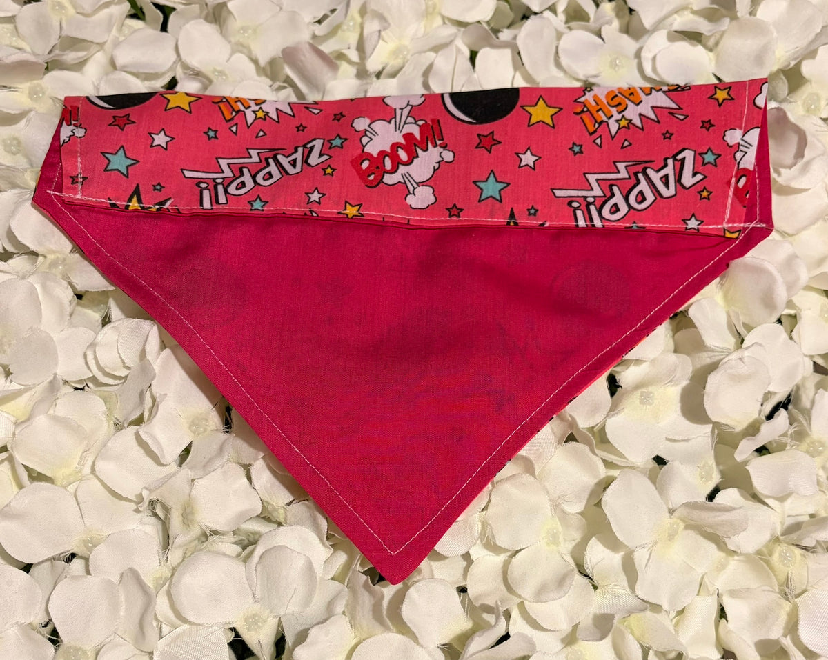 Pink Pow Boom Bandana - Medium