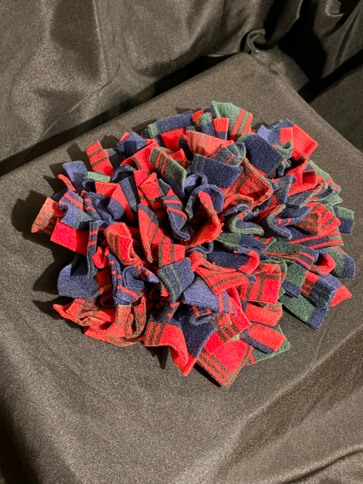 Snuffle Mat - Small - Red Blue and Green Tartan
