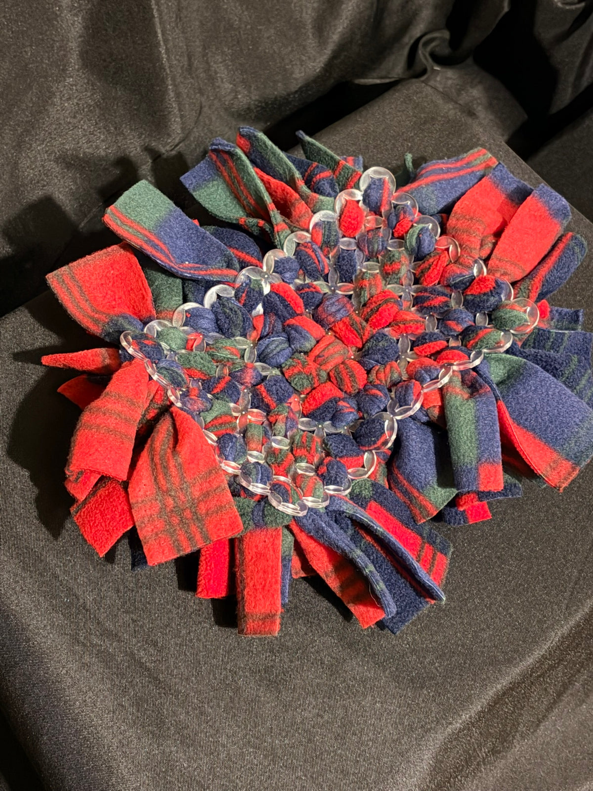 Snuffle Mat - Small - Red Blue and Green Tartan