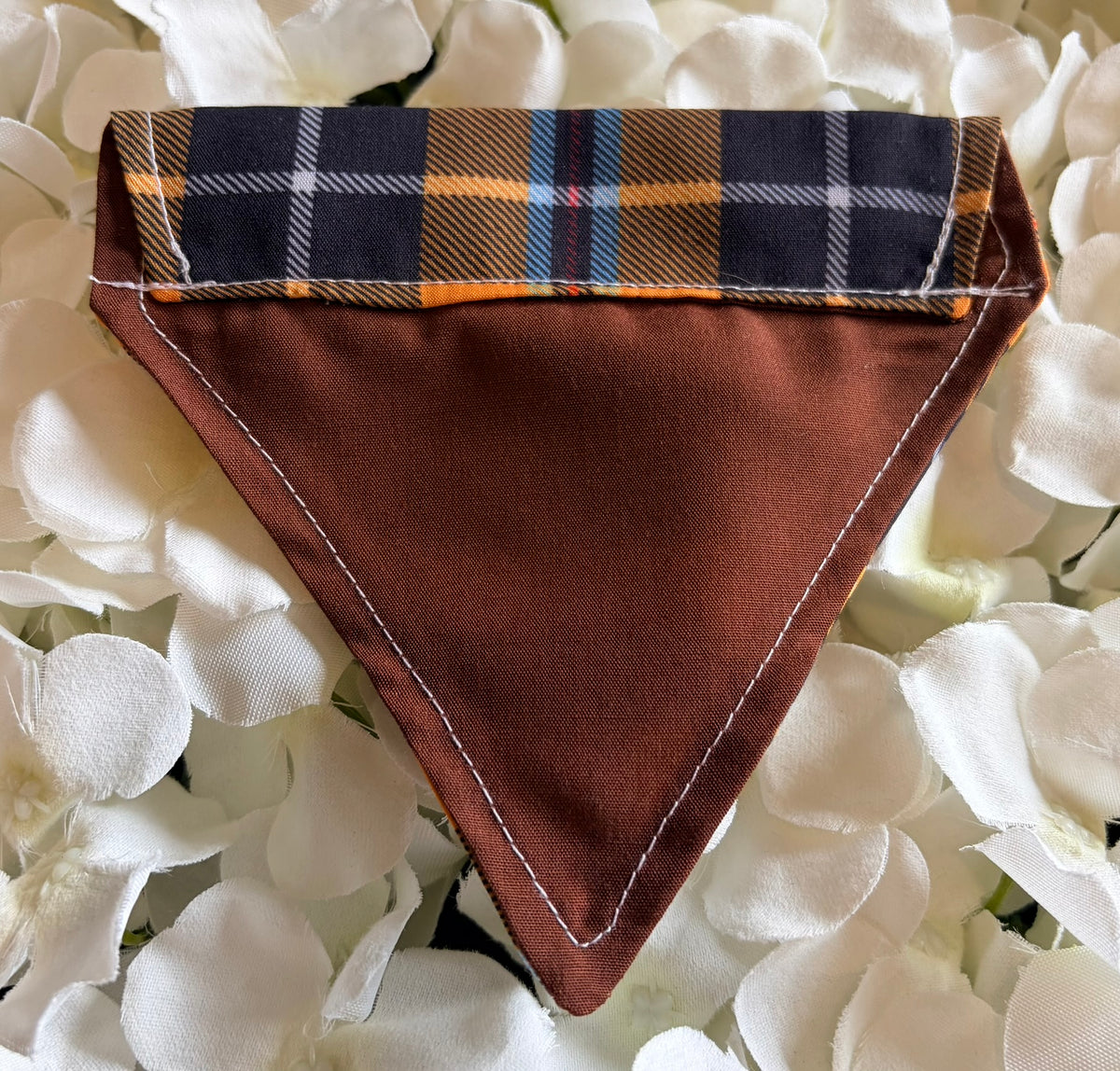 Mustard Check Bandana - Extra-Small