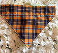 Mustard Check Bandana - Large