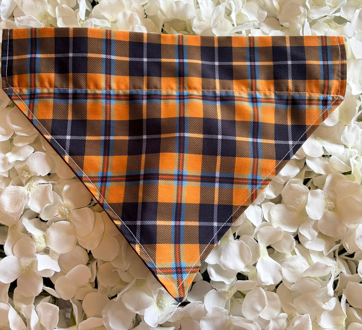 Mustard Check Bandana - Large
