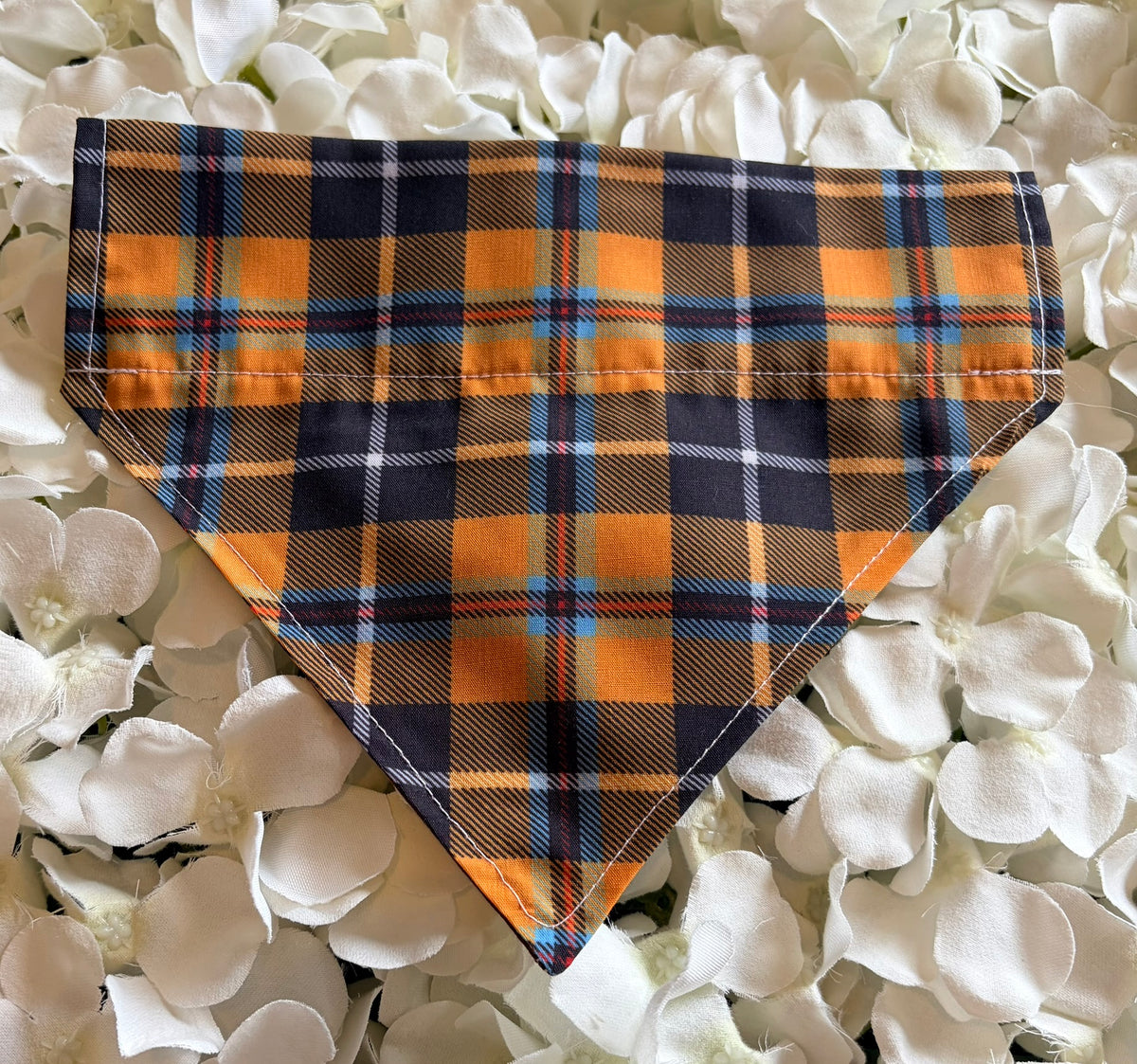 Mustard Check Bandana - Small