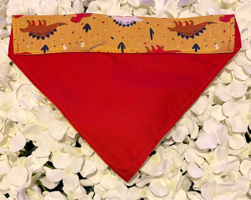 Mustard Dinosaur Bandana - Large