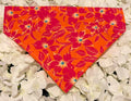 Orange Flower Bandana - Medium