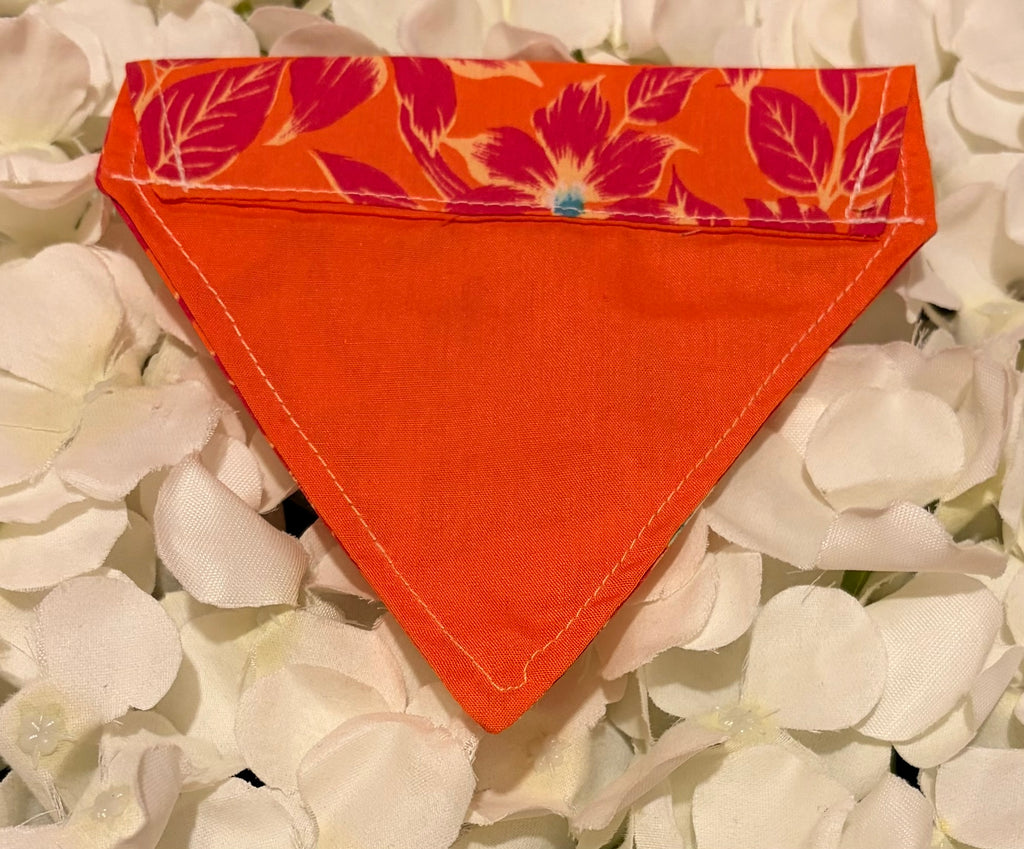 Orange Flower Bandana - Extra-Small