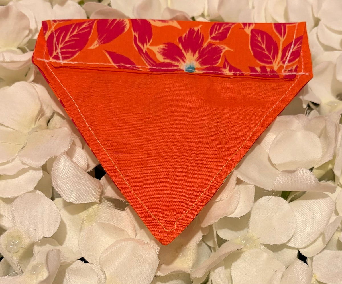 Orange Flower Bandana - Extra-Small