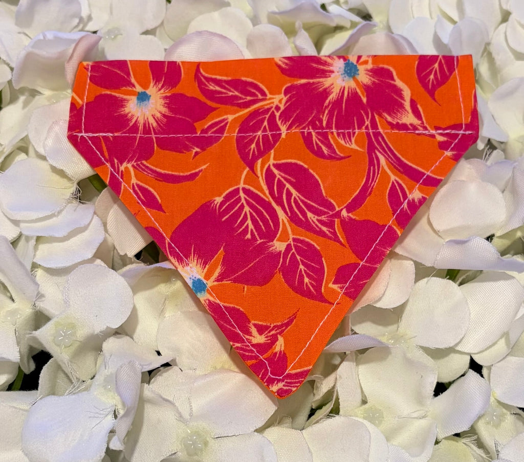 Orange Flower Bandana - Extra-Small