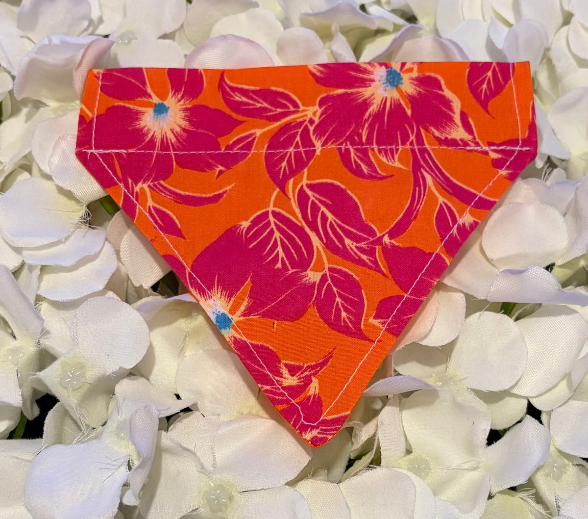 Orange Flower Bandana - Extra-Small