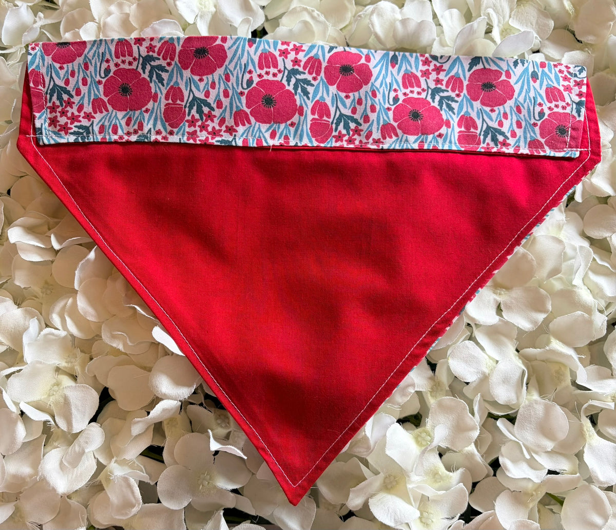 Blue Poppy Bandana - Large