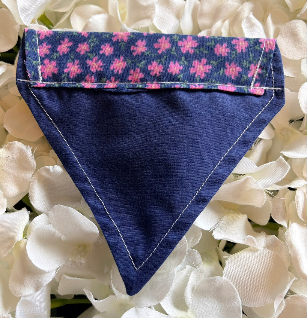 Purple Ditzy Flower Bandana - Extra-Small
