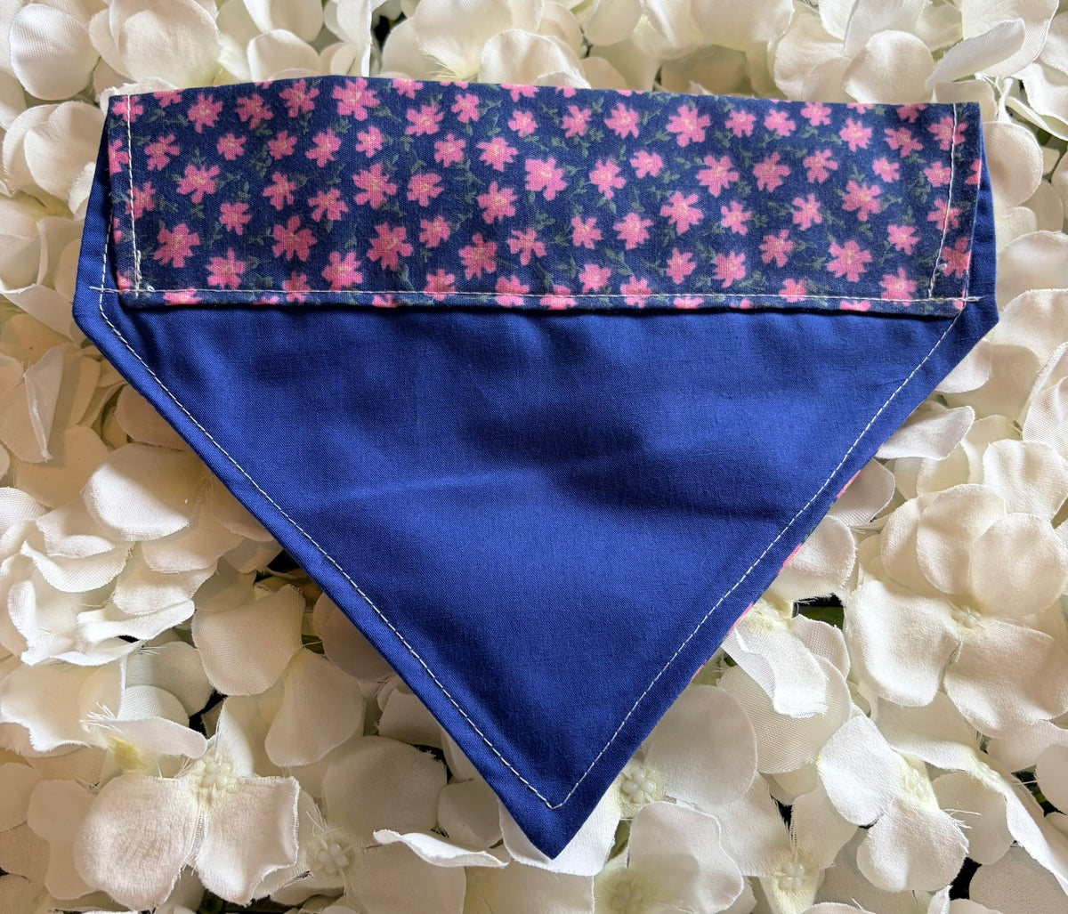 Purple Ditzy Flower Bandana - Small