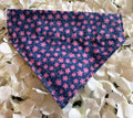 Purple Ditzy Flower Bandana - Small