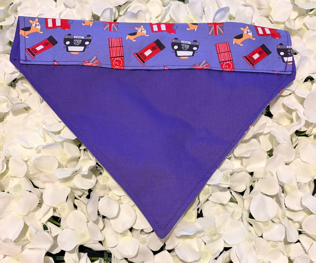 Purple London Bandana - Large