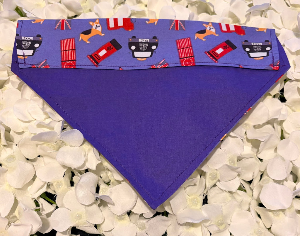 Purple London Bandana - Medium