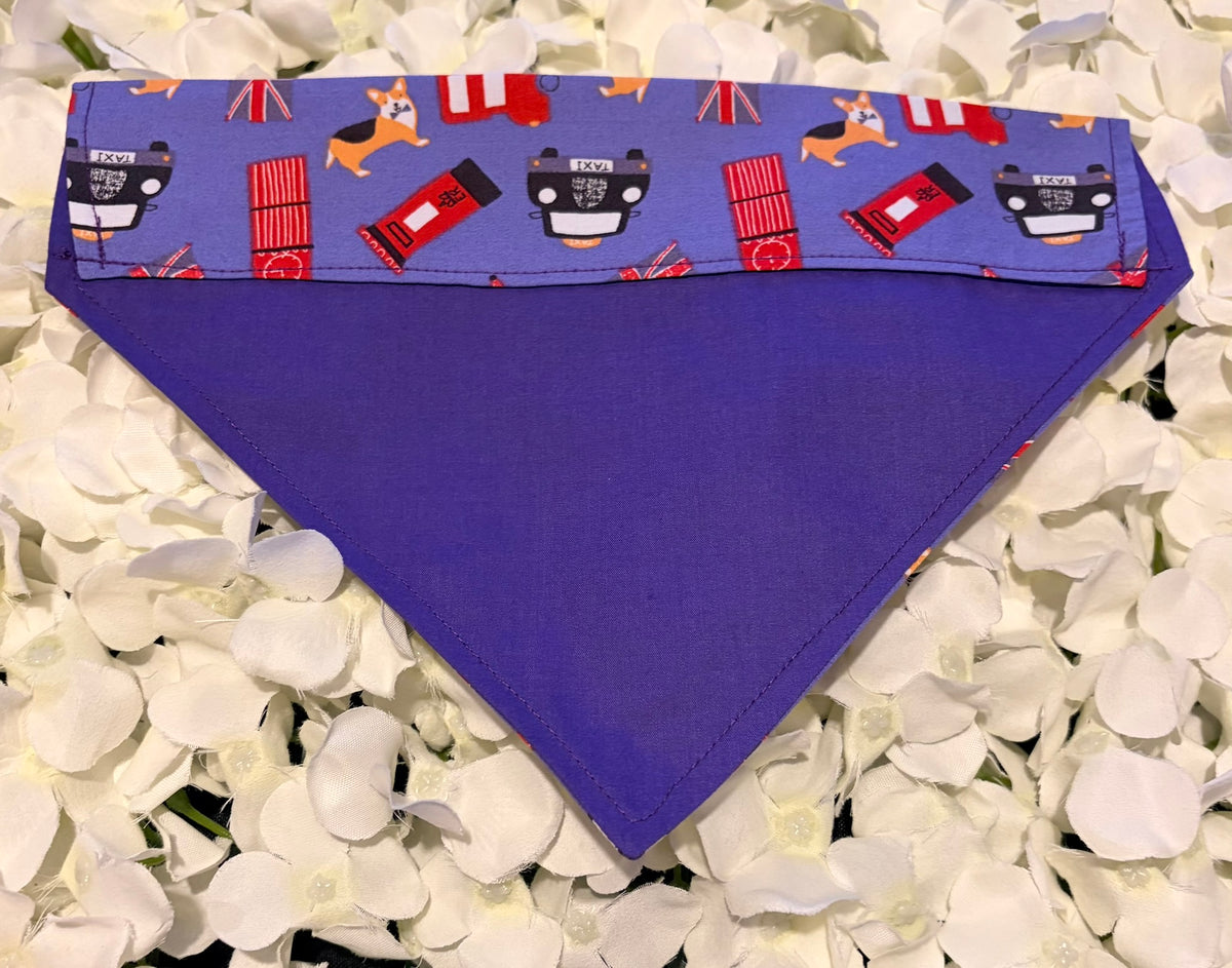 Purple London Bandana - Medium