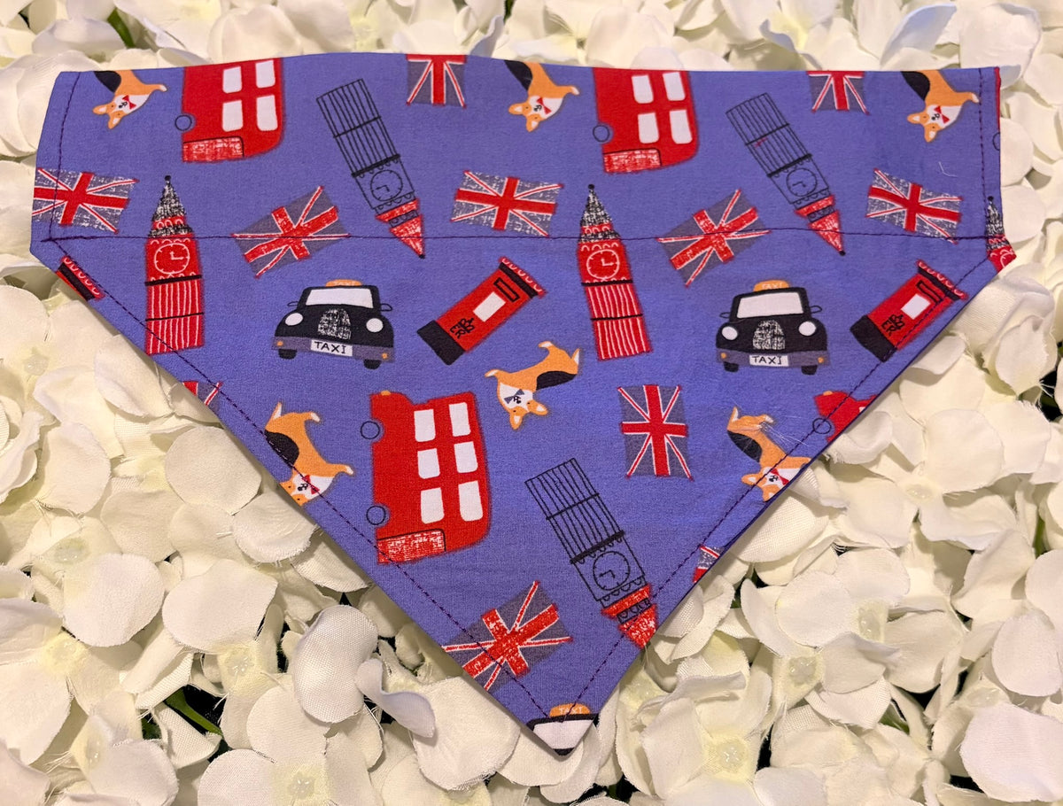 Purple London Bandana - Medium
