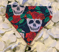 Skulls and Red Roses Bandana - Extra Small