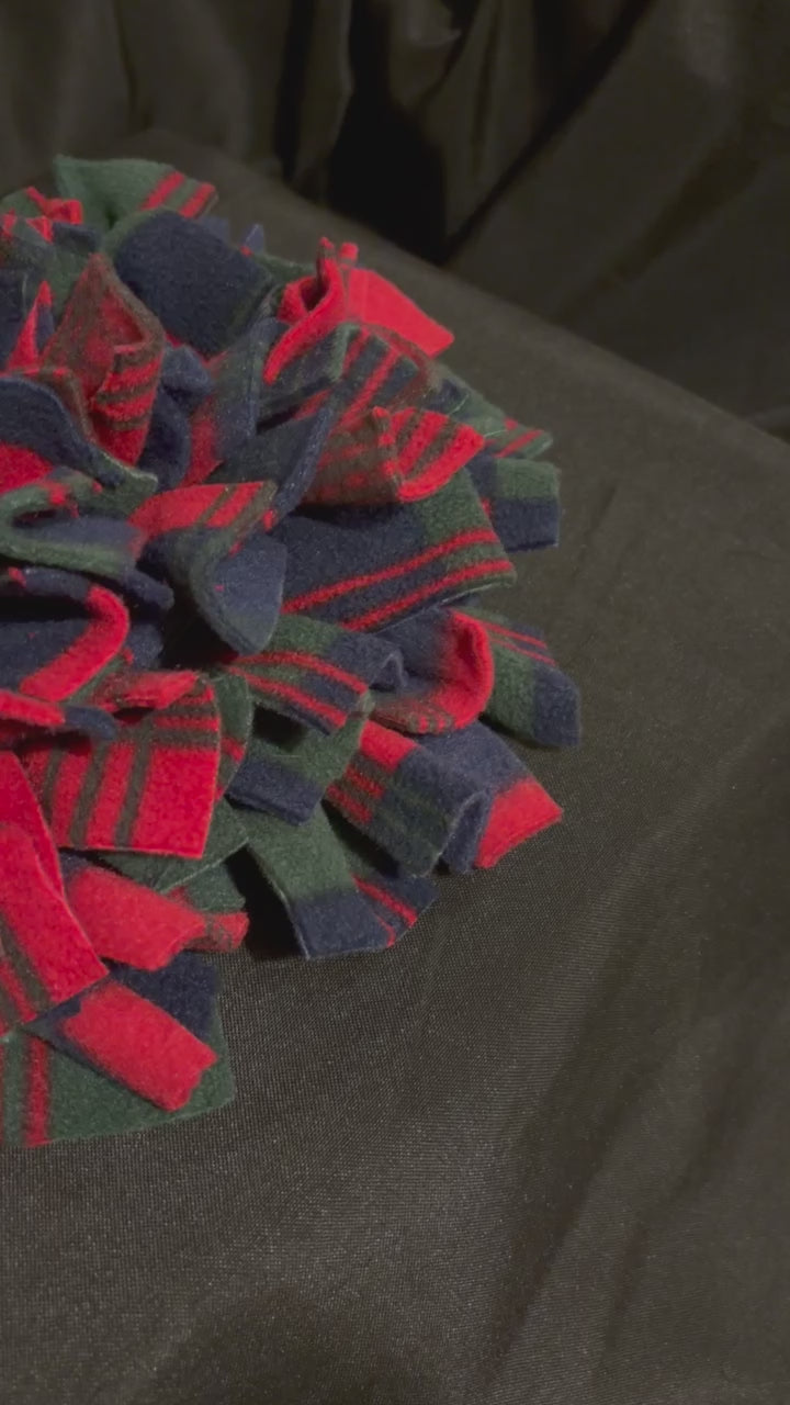 Snuffle Mat - Small - Red Blue and Green Tartan