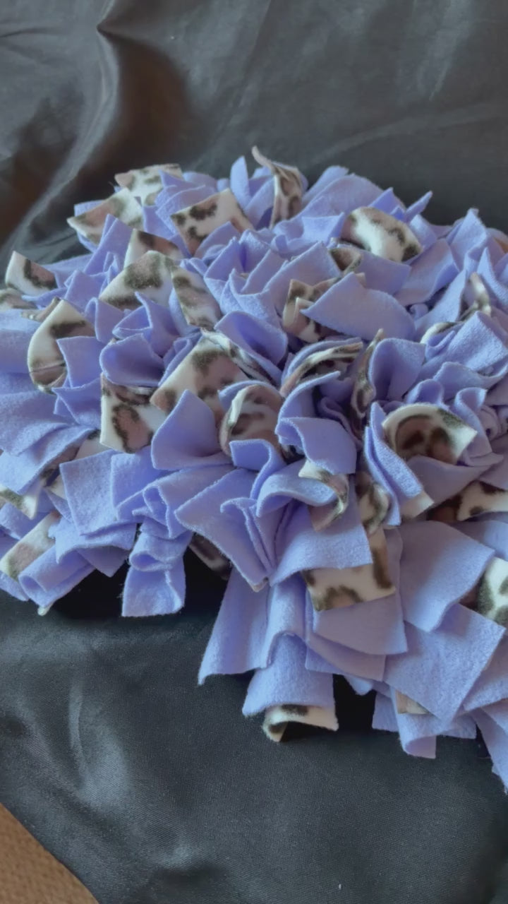 Purple and Animal Print Snuffle Mat - Medium